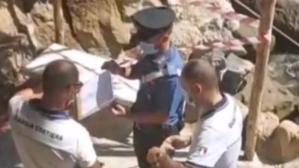 Cefalù (PA) - Struttura abusiva su una scogliera: scatta sequestro (31.08.21)