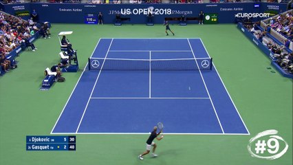 Le top 10 de Djokovic à l’US Open : Passing impossible, retour dantesque, coup de canon