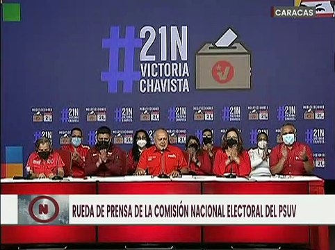 Comisión Electoral del PSUV presenta candidatos a las Megaelecciones del 21N