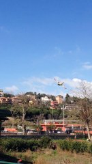Firefighter Plane Lands in Italian Lake