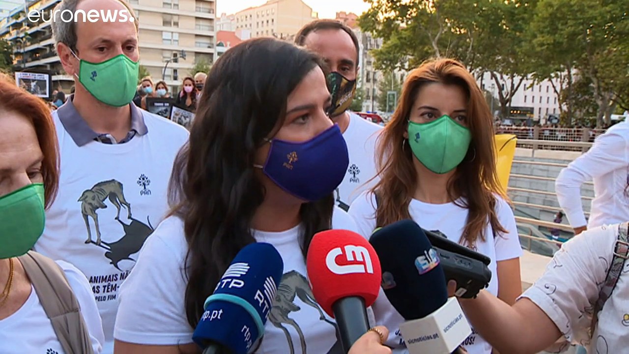 Anti-Stierkampf-Protest in Lissabon: 'Wir sind eine neue Gesellschaft'