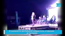 El momento en que balearon a Miguel Arias, el diputado de Corrientes