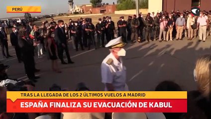 ESPAÑA FINALIZA SU EVACUACIÓN DE KABUL