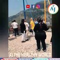 Two Women Fall Off Swing at 6,300 ft Cliff in Russia | women fall |Terrifying moment | Swing Breaks