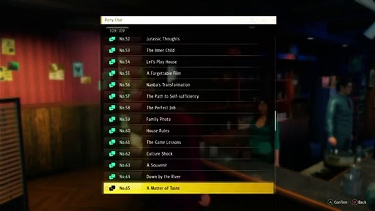 (2) Yakuza: Like a Dragon / All Party Chats / 55-109/ part 2 of 2 /Japanese with English Subs / 龍が如く7 すべてのパーティーチャット