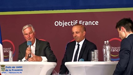 L'avis de Michel Barnier candidat LR à la présidentielles 2022, sur Emmanuel Macron + conclusion - débats d'OBJECTIF FRANCE à TRETS - 27 AOUT 2021