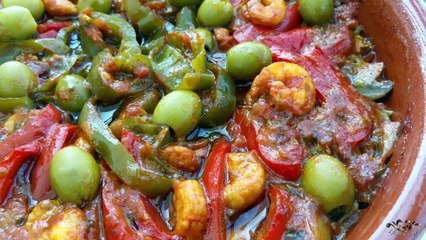 طاجين القمرون الاسباني على الطريقة المغربية