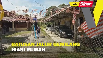 Ratusan Jalur Gemilang hiasi rumah