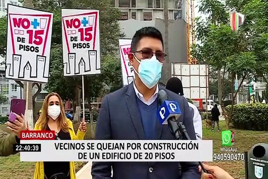 Barranco: vecinos se quejan por construcción de un edificio de 20 pisos