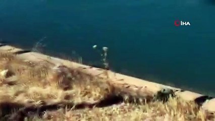 Boğulmak üzere olan genci itfaiye ekipleri böyle kurtardı