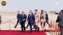 شاهد لحظة وصول الرئيس السيسي العراق للمشاركة في مؤتمر بغداد للتعاون والشراكة