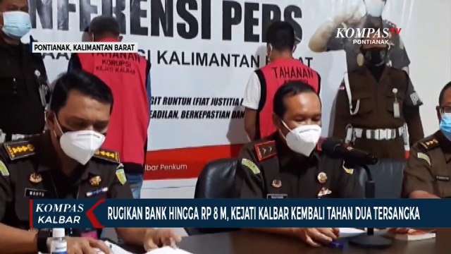 Kejati Kalbar Tahan 2 Tersangka Baru Kredit Fiktif Rugikan Negara Rp 8 Miliar