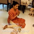 Woman Teaches Dog To Pray Before Eating Video Goes Viral