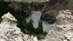 Rivers of Ladakh fed by melted snow join the Indus River