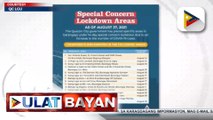 56 lugar sa Quezon City, isinailalim sa special concern lockdown