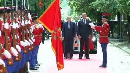 Cumhurbaşkanı Erdoğan'a resmi karşılama töreni