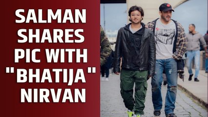 Salman Khan shares pic with 'bhatija' Nirvan Khan from 'Tiger 3' set