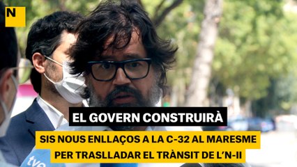 El Govern construirà sis nous enllaços a la C-32 al Maresme per traslladar el trànsit de l'N-II amb la fi dels peatges