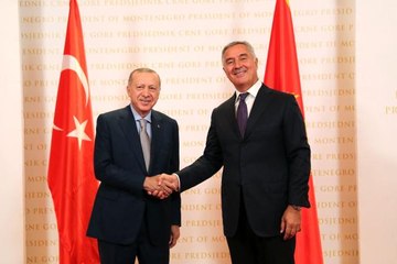 Cumhurbaşkanı Erdoğan, Karadağlı mevkidaşı Djukanovic ile görüştü