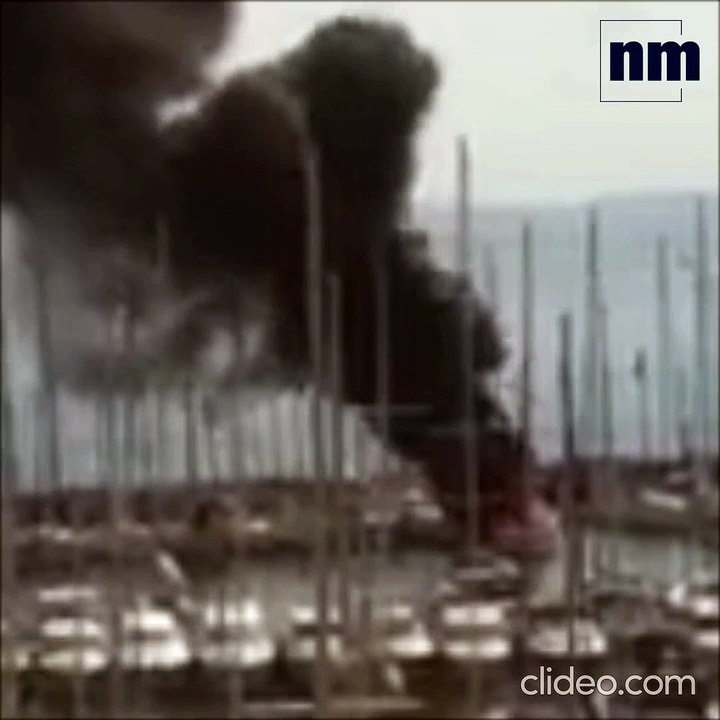 Feu bateau port de Hyères samedi 28 août