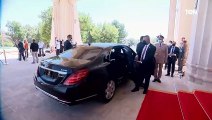 استقبال رئيس الجمهورية برهم صالح للرئيس المصري عبد الفتاح السيسي قصر بغداد