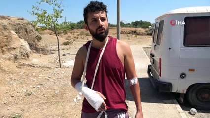 Kazazedeye yardım ederken minibüsün altında kalan şahıs o anları anlattı