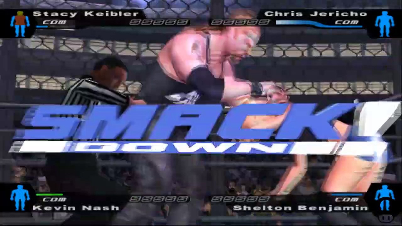 Here Comes the Pain Stacy Keibler vs Chris Jericho vs Kevin Nash vs Shelton Benjamin