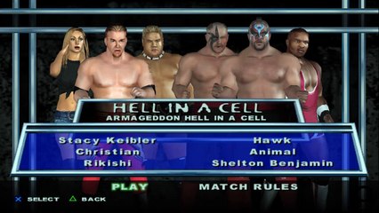 Here Comes the Pain Stacy Keibler vs Christian vs Rikishi vs Hawk vs Animal vs Shelton Benjamin