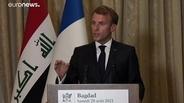 ماكرون من بغداد: فرنسا ستبقى في العراق لمكافحة الإرهاب مهما كان خيار الأمريكيين