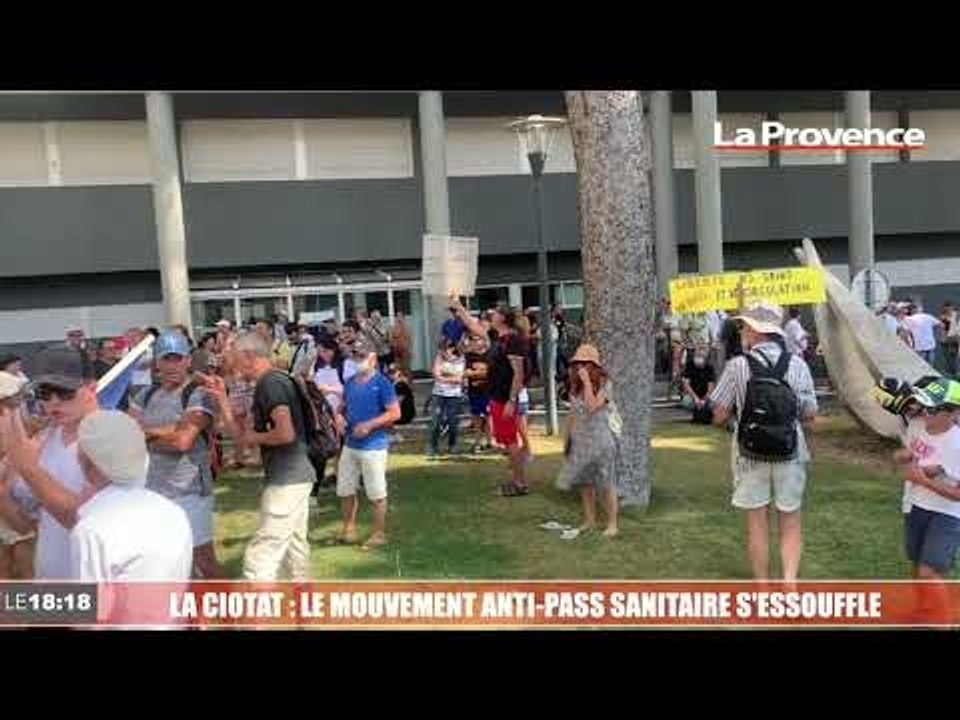 À La Ciotat, le mouvement anti-pass sanitaire s...