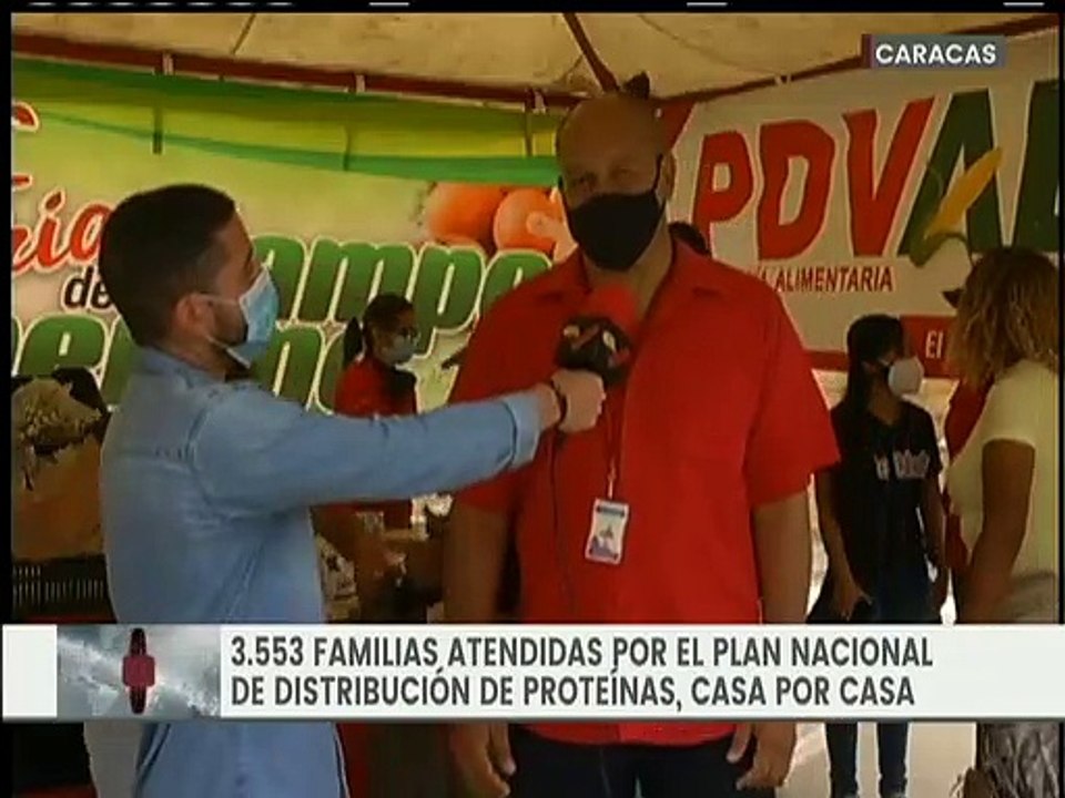 Plan Nacional de Distribución de proteínas beneficia a más de 3.553 familias en Ciudad Caribia