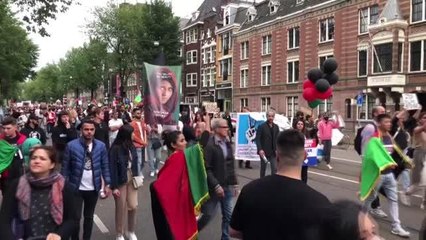 AMSTERDAM - Hollanda'da Afganistan'daki sivillere destek gösterisi düzenlendi