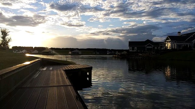 Hampton Lake Community Lakes in Bluffton South Carolina during Wedding Reception