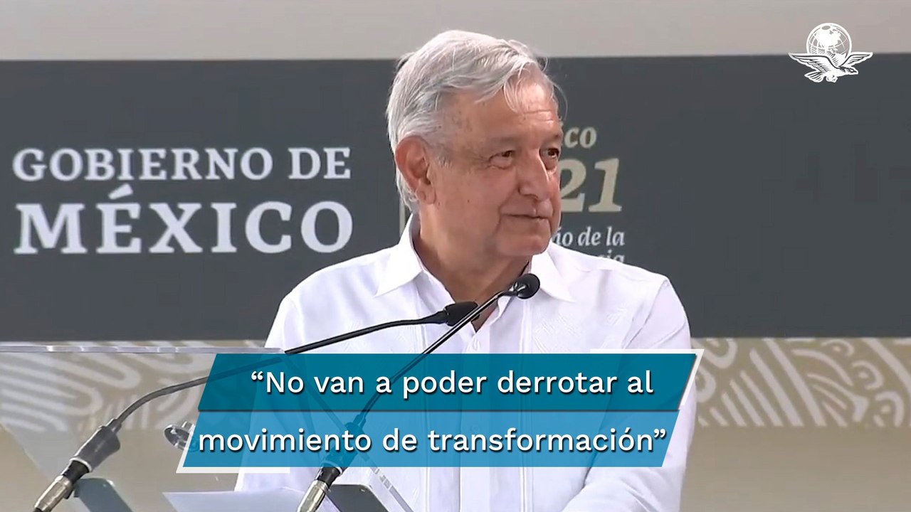 Embates del conservadurismo “nos hacen lo que el viento a Juárez”: AMLO
