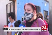 Surco: incendio consume casi 50 viviendas y deja varias familias damnificadas