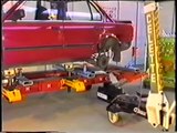 Retro video guide on BMW 3 series collision repair with Celette car frame machine and MZ jig system