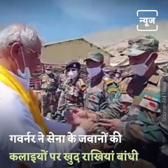 HP Governor Interacts With Soldiers In Lahaul-Spiti