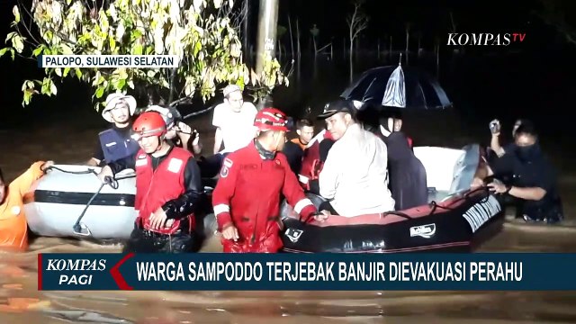 Sungai Ratona Meluap Akibat Intensitas Hujan Tinggi, Warga Kelurahan Sampoddo Terjebak Banjir