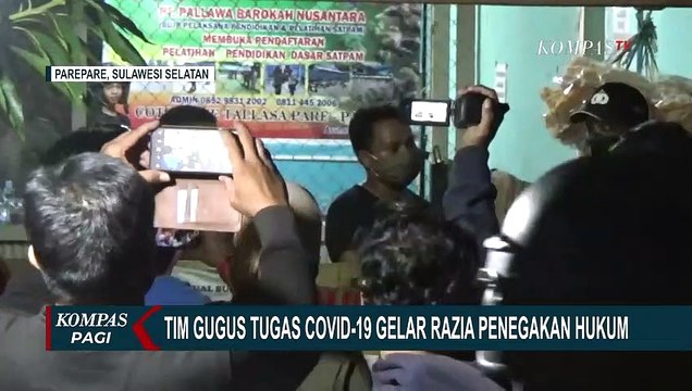 Gelar Razia Jam Malam, Satgas Covid-19 Bubarkan Kerumunan Klub Motor di Alun-alun Kota Parepare