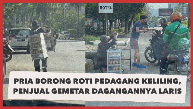 Pria Borong Roti Pedagang Keliling, Penjual Sampai Gemetar Dagangannya Laris Manis