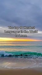 Discover the 10 Most Difficult Languages to Learn 🌍