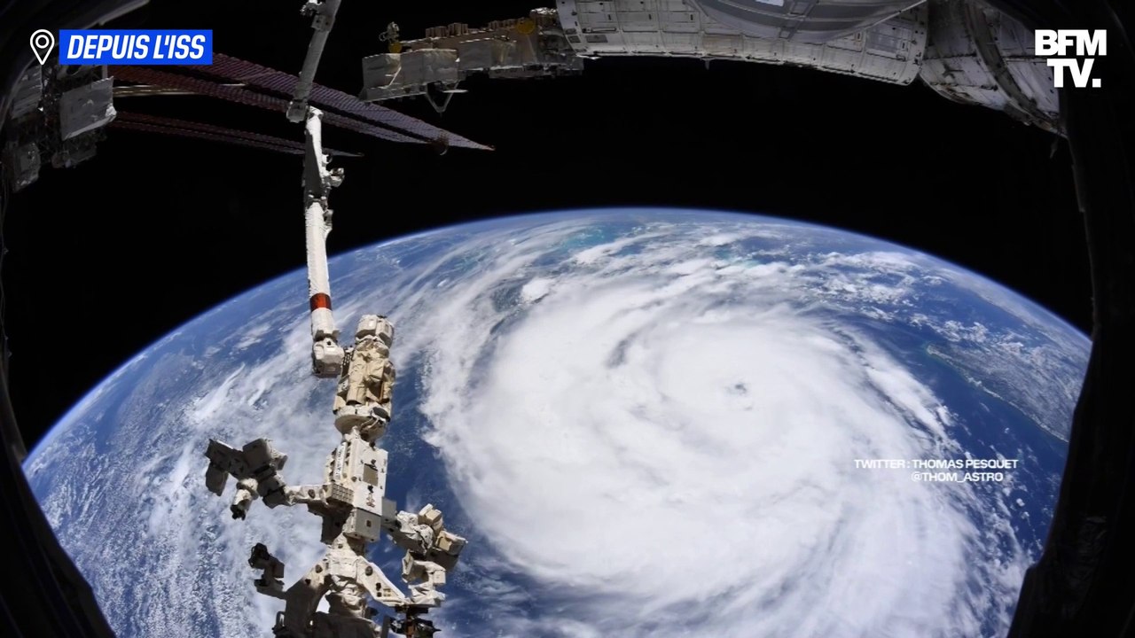 Ouragan Ida: les images de Thomas Pesquet depuis l'ISS