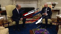 Joe Biden, İsrail Başbakanı Naftali Bennett ile konuşurken uyudu