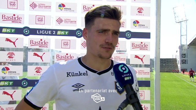 J6 Ligue 2 BKT : La réaction de Jessy Deminguet après Nîmes Olympique 0-0 SMCaen