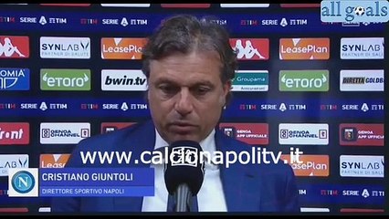 Genoa-Napoli 29/8/21 intervista pre-partita Cristiano Giuntoli