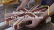 How making union jack end grain cutting board easy way  Brick Wall Pattern Cutting Board