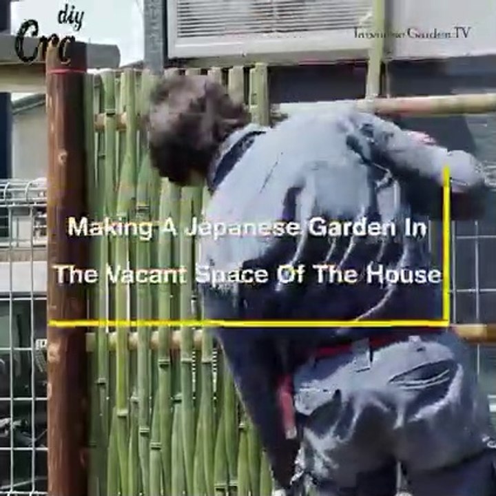 making a Japanese garden design in the vacant space of the house  japanese gardening techniques