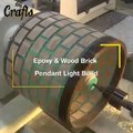 Expoy and wood brick pendant light build Make an EPOXY LED Pendant Light woodworking & epoxy resin