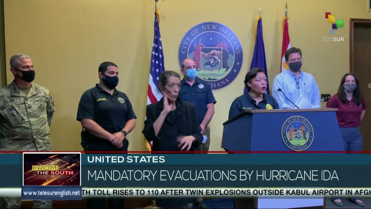 FTS 12:30 29-08: Hurricane Ida strengthens into category 4 storm as it nears gulf coast landfall