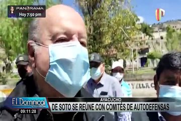 Hernando de Soto viajó a Ayacucho para reunirse con Comités de Autodefensa